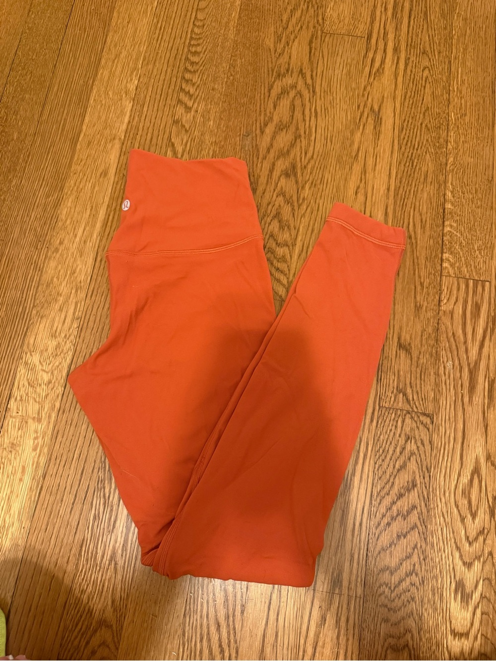 lululemon double lined align pant Orange High-Waist Leggings never worn